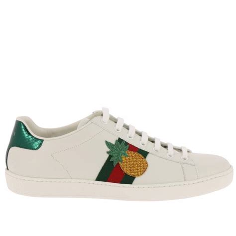 scarpe gucci con ananas|Scopri la nuova collezione di scarpe Gucci donna su .